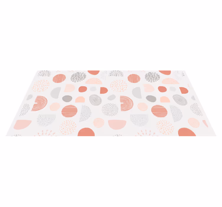 Abstracte pastelvormen vinyl tapijt baby - TenStickers