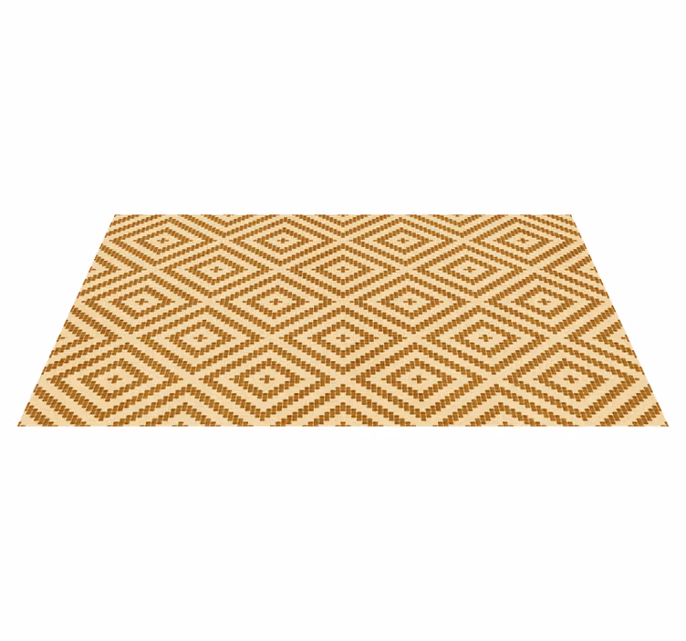 Diamant-textuur stijl vinyl tapijt geometrisch - TenStickers