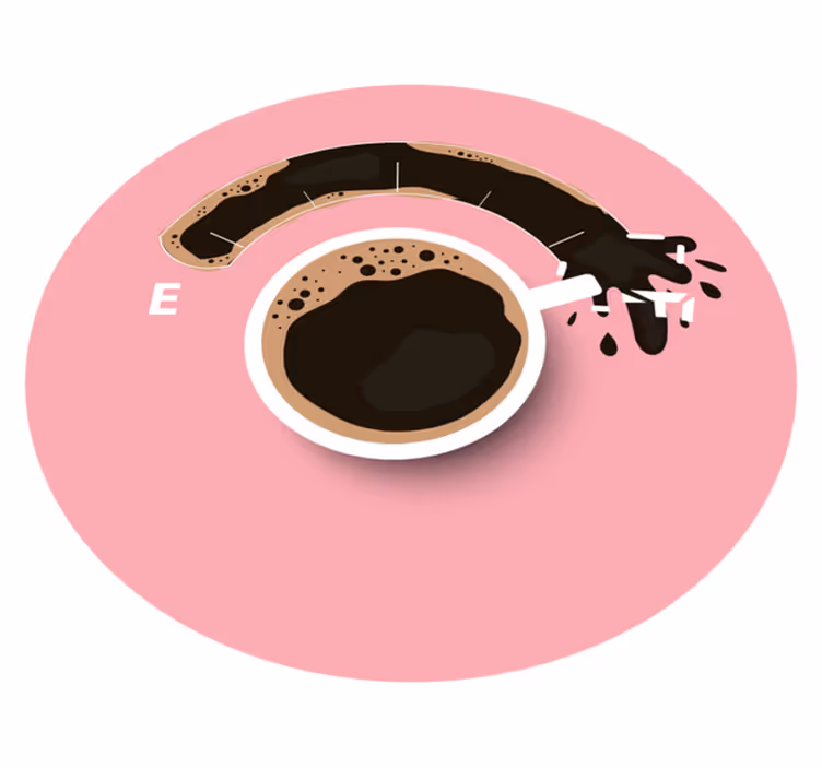 Gemorste koffie vinyl tapijt textuur - TenStickers