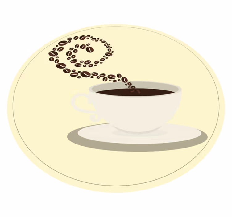 Koffie aroma beelden vinyl tapijt keuken - TenStickers
