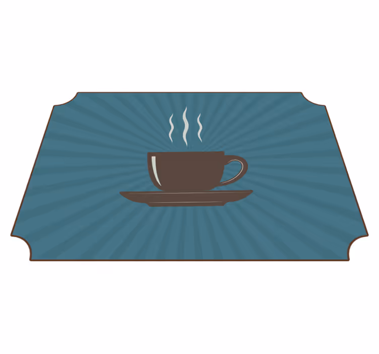 Stomende koffie vinyl tapijt zinnen en teksten - TenStickers