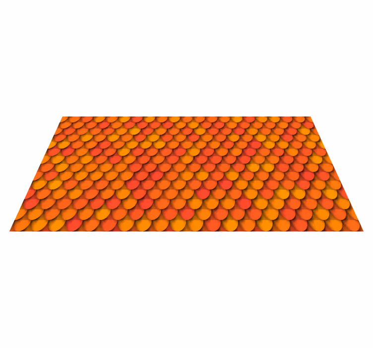 Herfst schubben patroon vinyl tapijt textuur - TenStickers