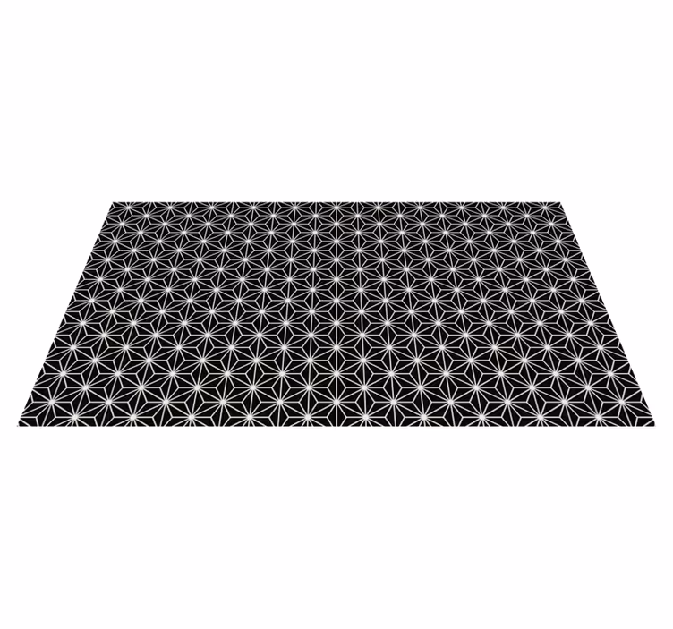 Asymmetrische steruitbarsting vinyl tapijt geometrisch - TenStickers