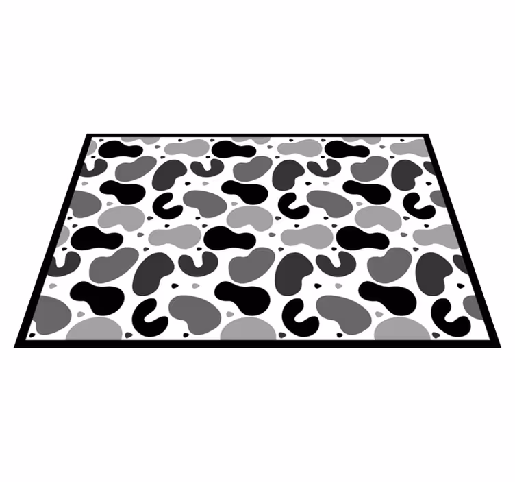 Koeienhuid geïnspireerd vinyl vloerkleed dierenprint - TenStickers