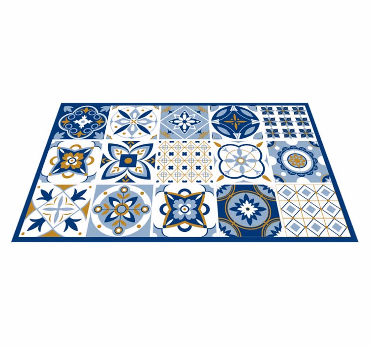 Keramiek geïnspireerd vinyl tapijt tegels - TenStickers