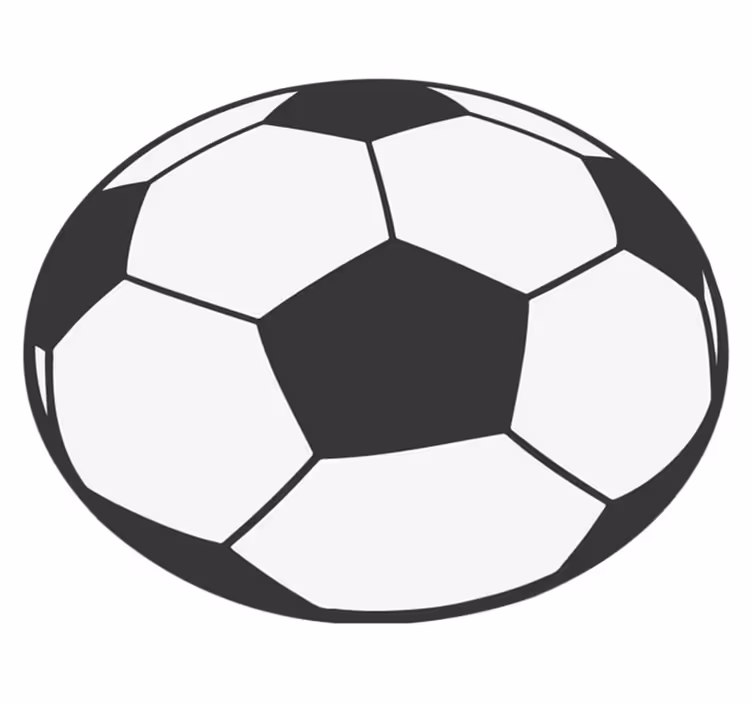 Voetbalbol vinyl tapijt spel - TenStickers