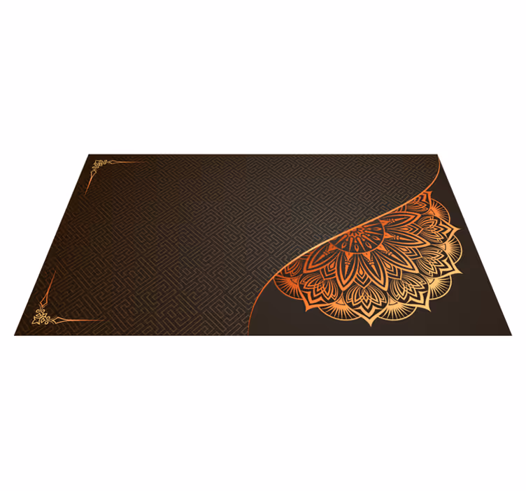 Vinyl tapijt mandala hoekdesign mandala - TenStickers