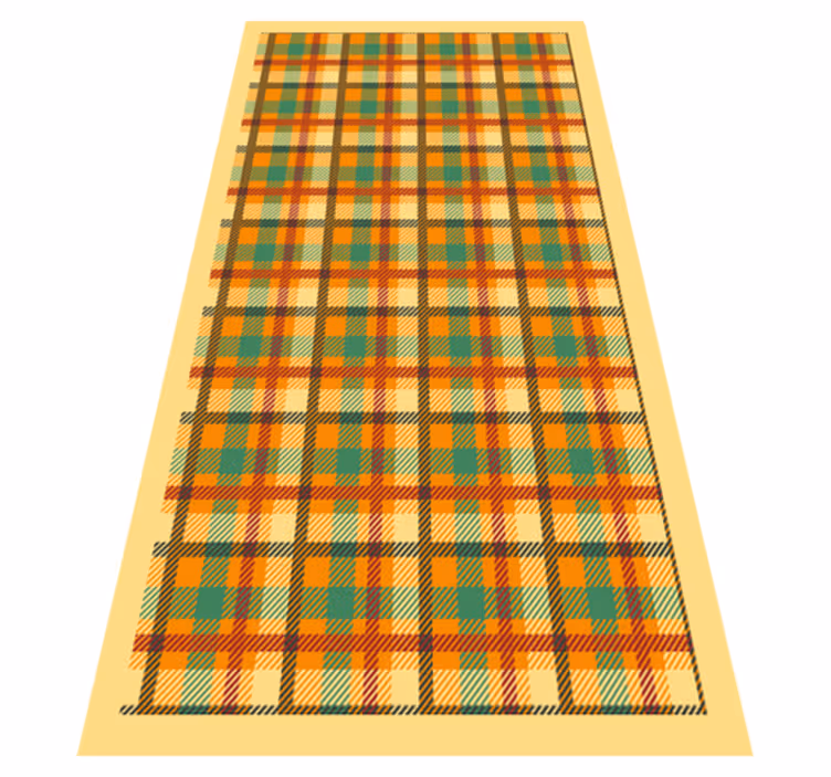 Tartan geruit patroon vinyl tapijt strepen - TenStickers