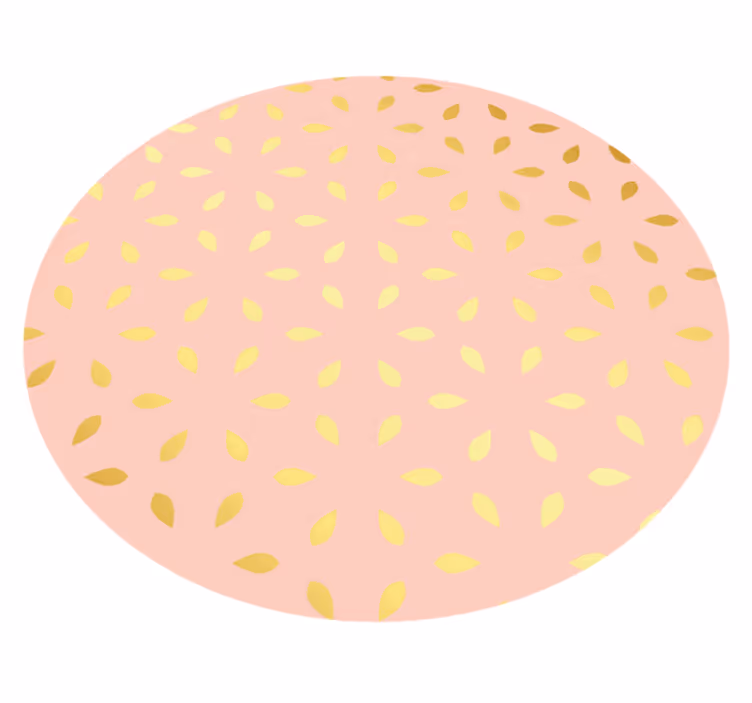 Pastel bloemblaadjespatroon vinyl tapijt bloemen en planten - TenStickers