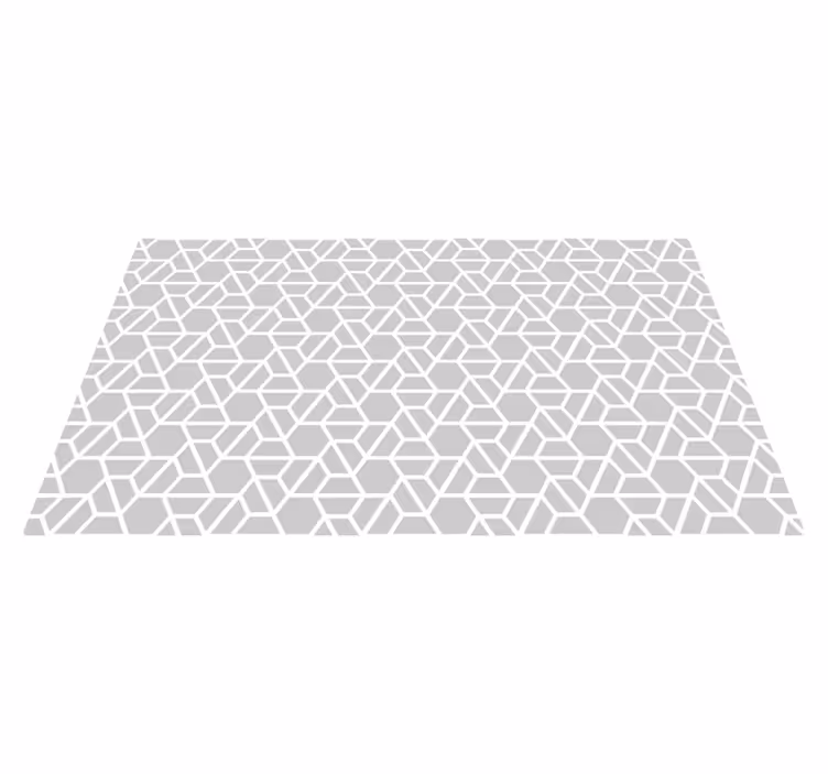 Geometrische roosterstructuur vinyl tapijt geometrisch - TenStickers