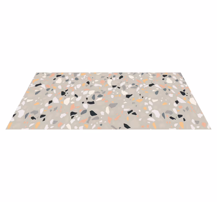 Terrazzo-geïnspireerd vinyl tapijt textuur - TenStickers