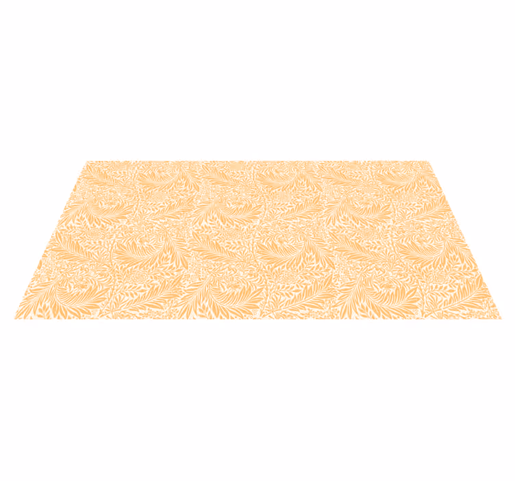 Vinyl tapijt bloemen en planten bladerenpatroon - TenStickers