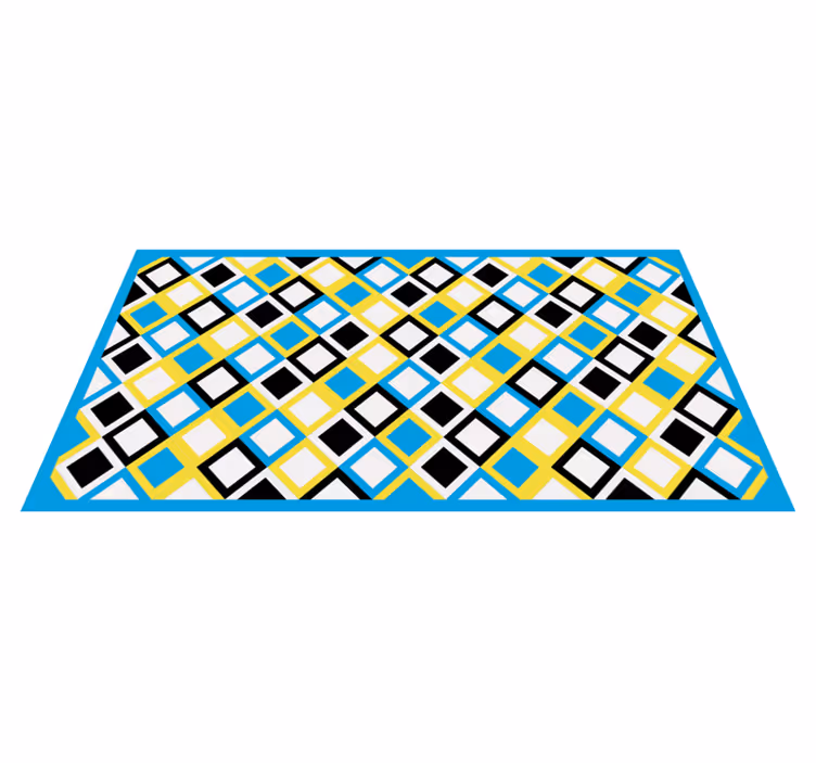 Geometrische argylestructuur vinyl tapijt geometrisch - TenStickers
