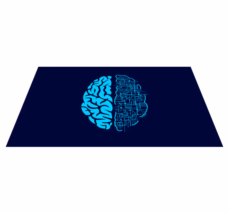 Cerebrale tegenstelling vinyl tapijt modern - TenStickers
