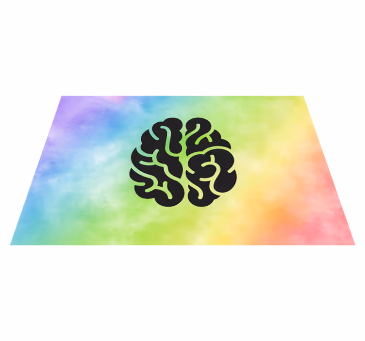 Educatieve regenboog vinyl tapijt meer kinderen - TenStickers