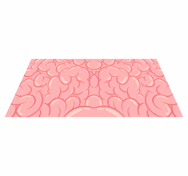 Abstracte rondingen vinyl tapijt textuur - TenStickers