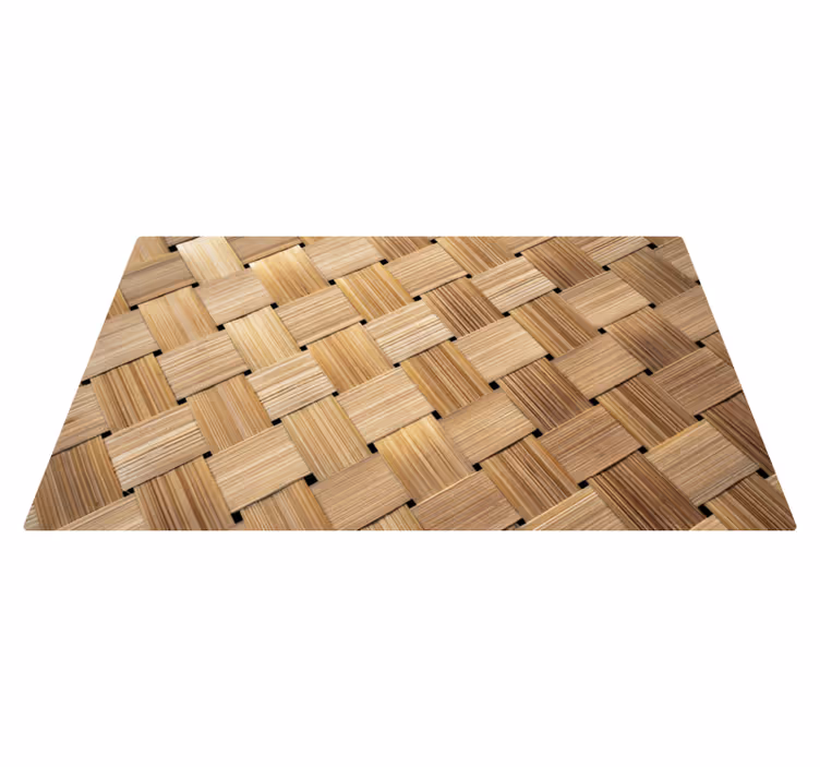 Parket simulatie vinyl tapijt houtstructuur - TenStickers