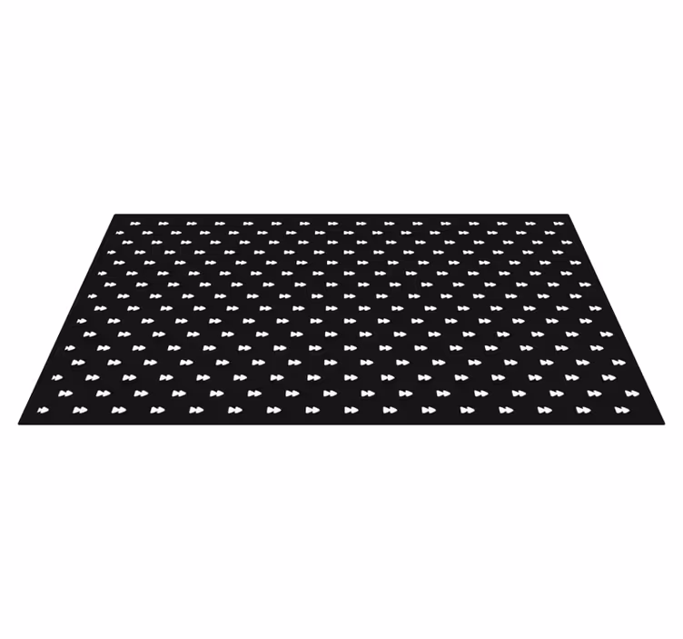 Monochrome strikjes vinyl tapijt strepen - TenStickers