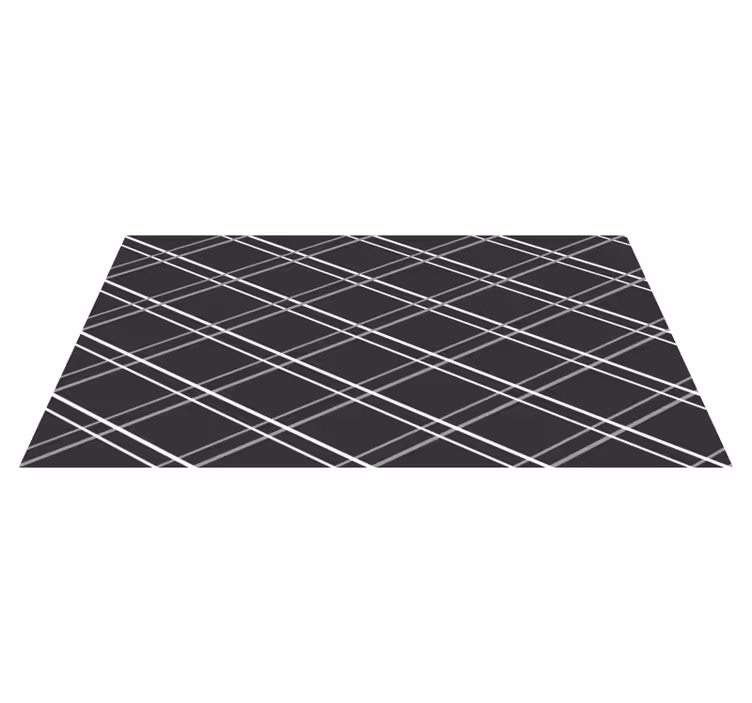 Geometrische lijnpatronen vinyl tapijt geometrisch - TenStickers