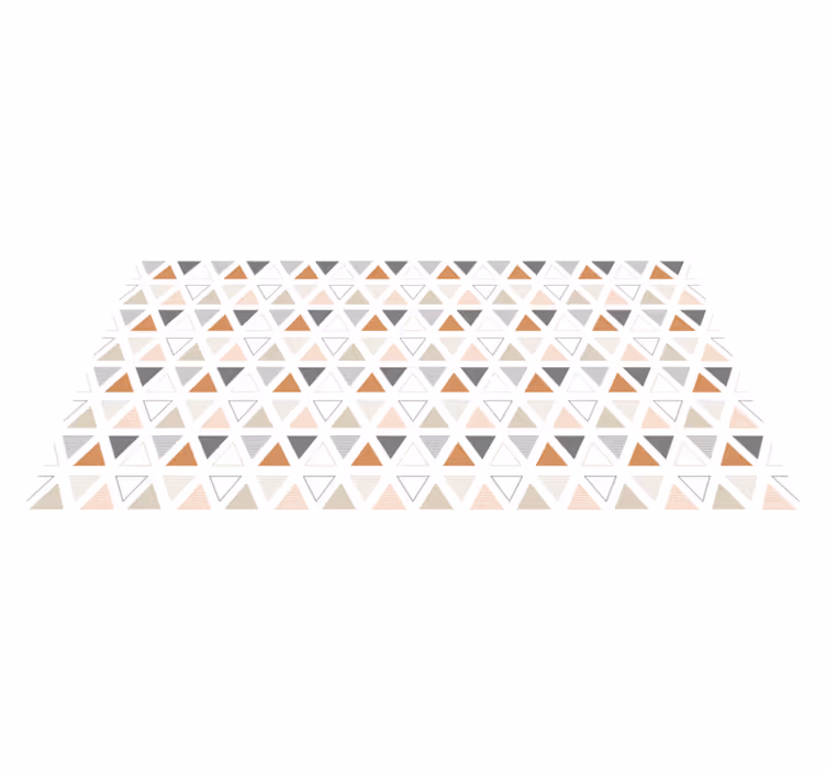 Driehoekig patroonontwerp vinyl tapijt geometrisch - TenStickers