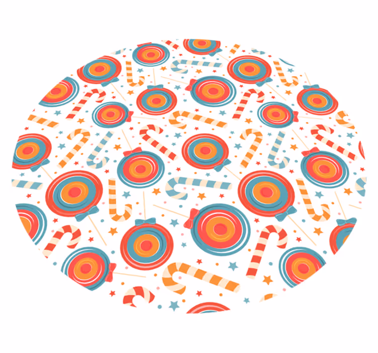 Candyland-beelden vinyl tapijt spel - TenStickers