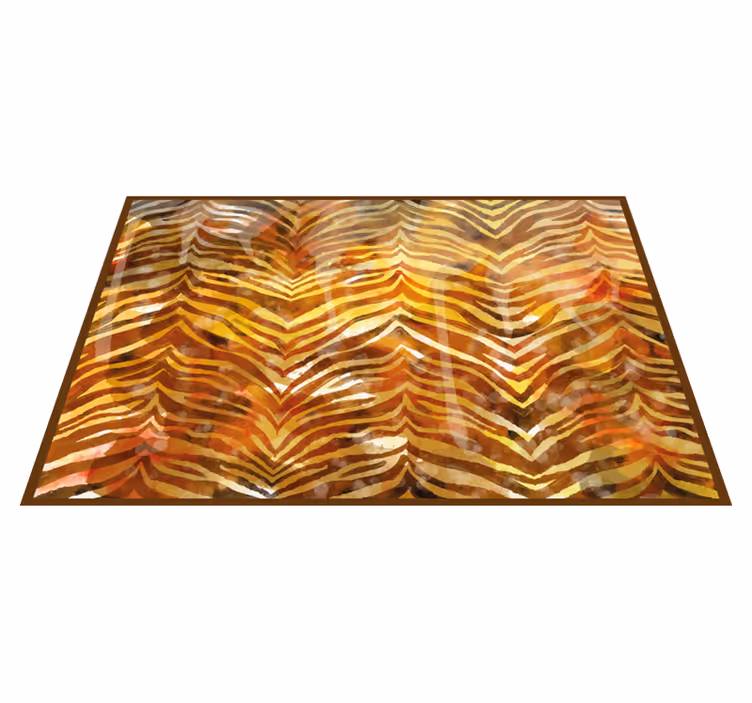 Safari-sfeer vinyl vloerkleed dierenprint - TenStickers