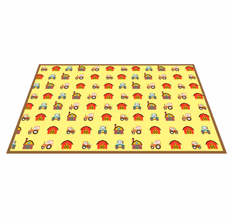 Boerenerf plezier vinyl tapijt kind - TenStickers