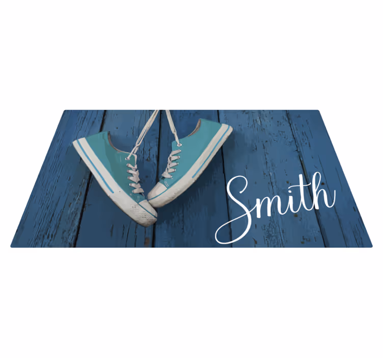Personalisatie van sneakers vinyl tapijt textuur - TenStickers