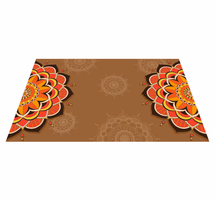 Vinyl tapijt mandala mandala ornamentatie - TenStickers