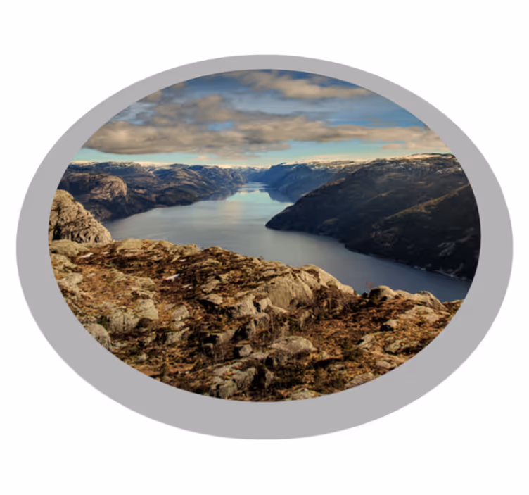Schilderachtig landschapsgezicht vinyl tapijt natuur - TenStickers