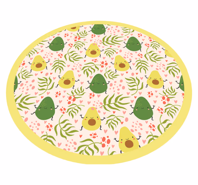 Avocado leuk patroon vinyl tapijt meer kinderen - TenStickers