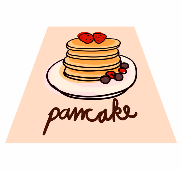 Heerlijke pannenkoeken vinyl tapijt keuken - TenStickers