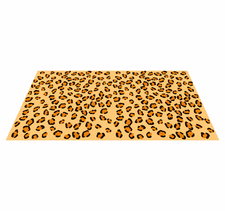 Luipaardvlekken vinyl vloerkleed dierenprint - TenStickers