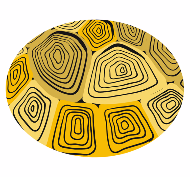 Concentrische abstractie vinyl tapijt geometrisch - TenStickers