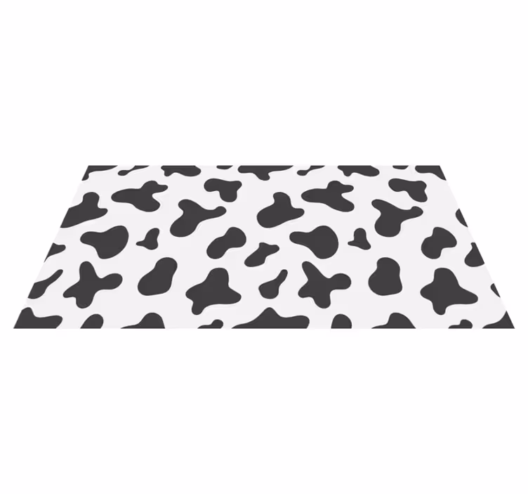 Koeienhuid motief vinyl vloerkleed dierenprint - TenStickers