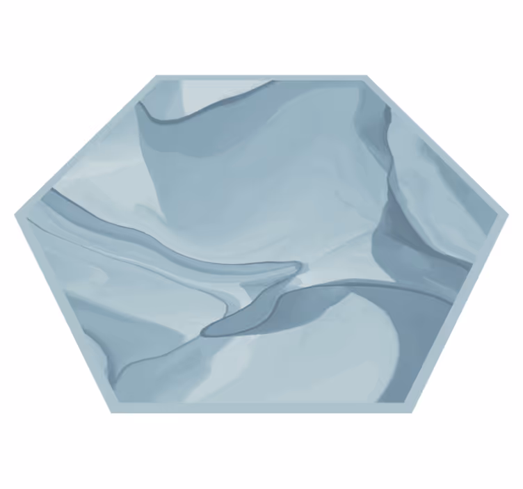 Abstracte blauwe golven vinyl tapijt textuur - TenStickers