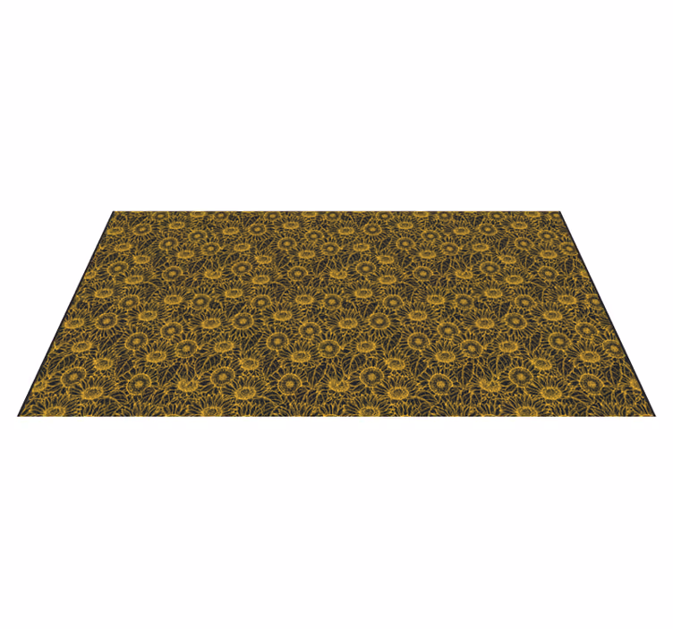 Bloemige complexiteit vinyl tapijt bloemen en planten - TenStickers