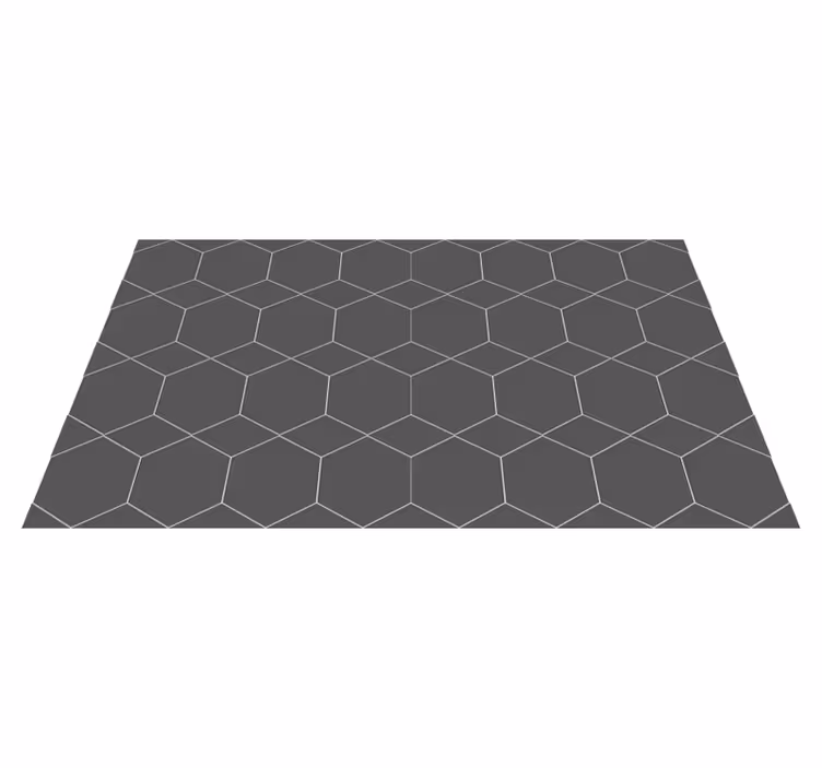 Hexagonale tegels vinyl tapijt tegels - TenStickers