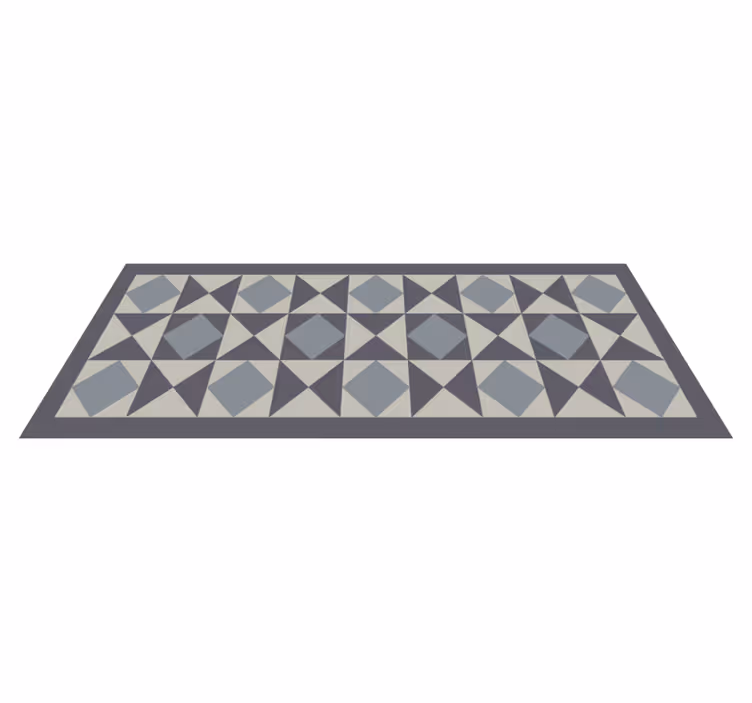 Geometrische vormen weergeven vinyl tapijt geometrisch - TenStickers