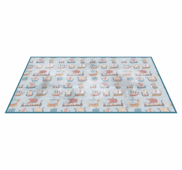 Nautische kwekerij vinyl tapijt kind - TenStickers