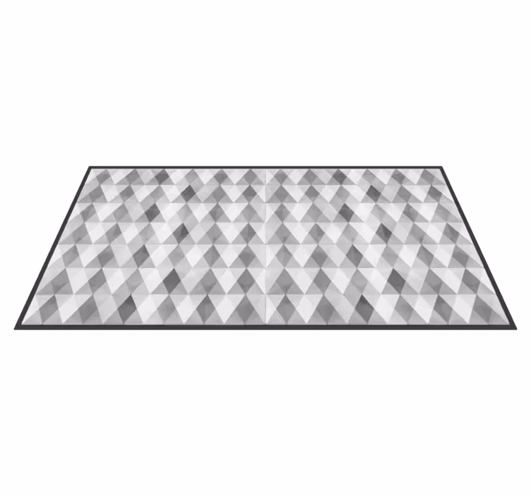 Vinyl tapijt geometrisch driehoek patroon - TenStickers