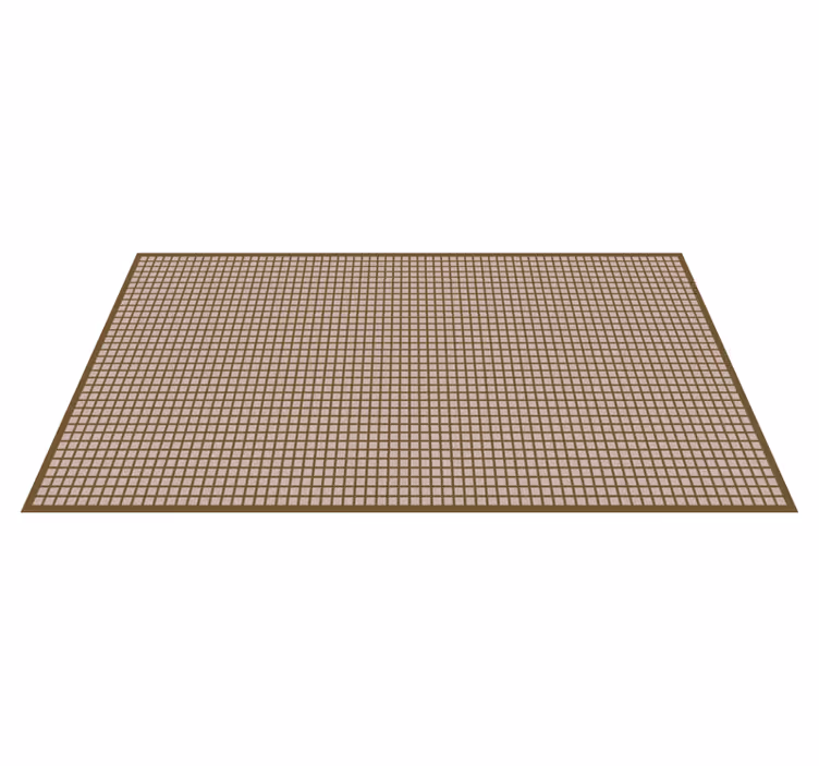 Geometrisch rasterpatroon vinyl tapijt strepen - TenStickers