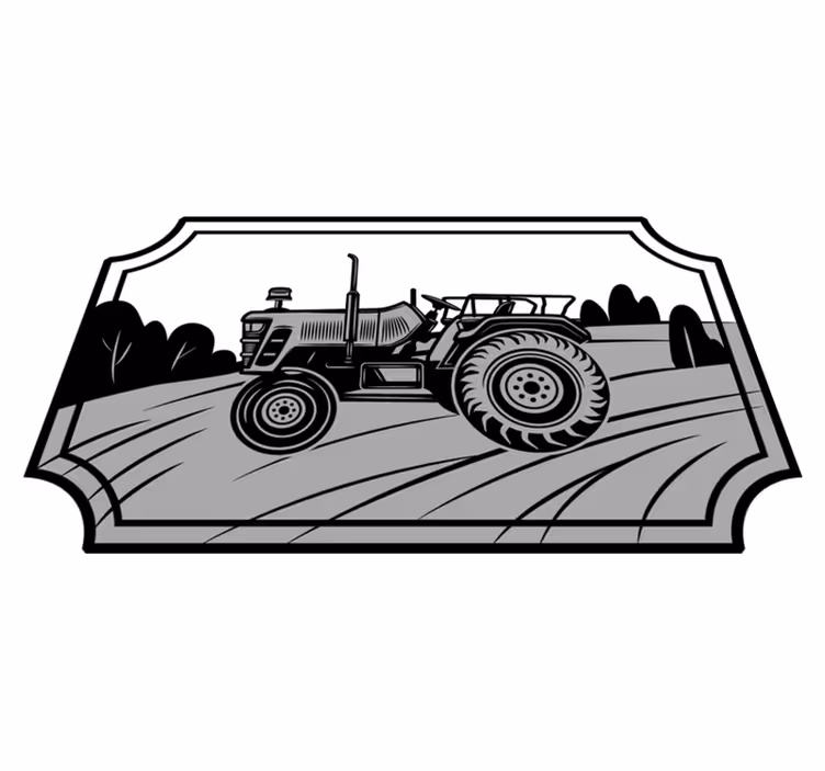 Monochrome trekker vinyl tapijt meer kinderen - TenStickers