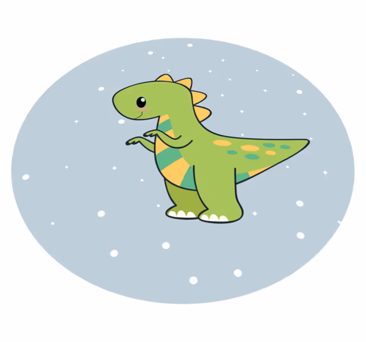 Dinosaurussen schoenen vinyl tapijt kind - TenStickers