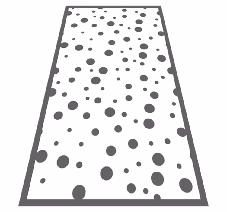 Elegante donkere stippen vinyl tapijt slaapkamer - TenStickers