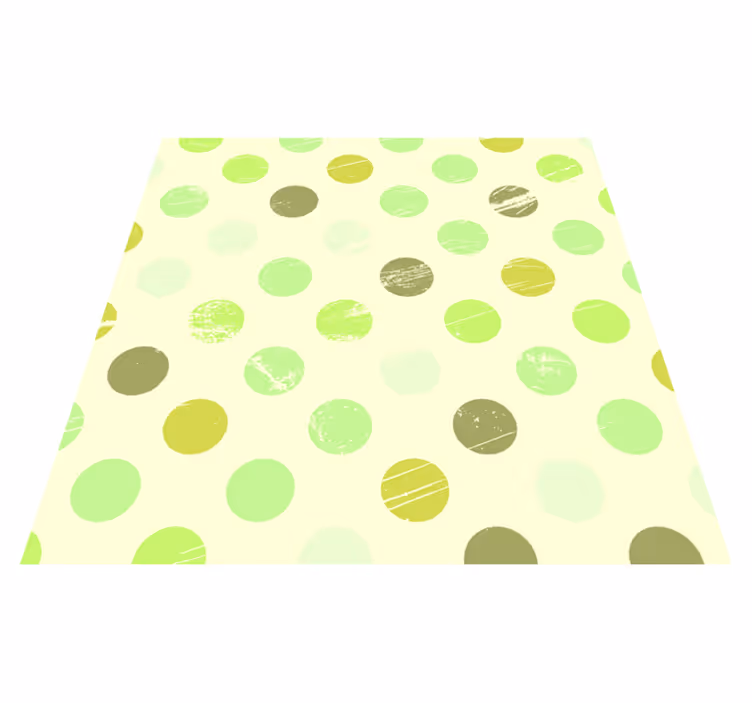 Polka dot harmonie vinyl tapijt geometrisch - TenStickers