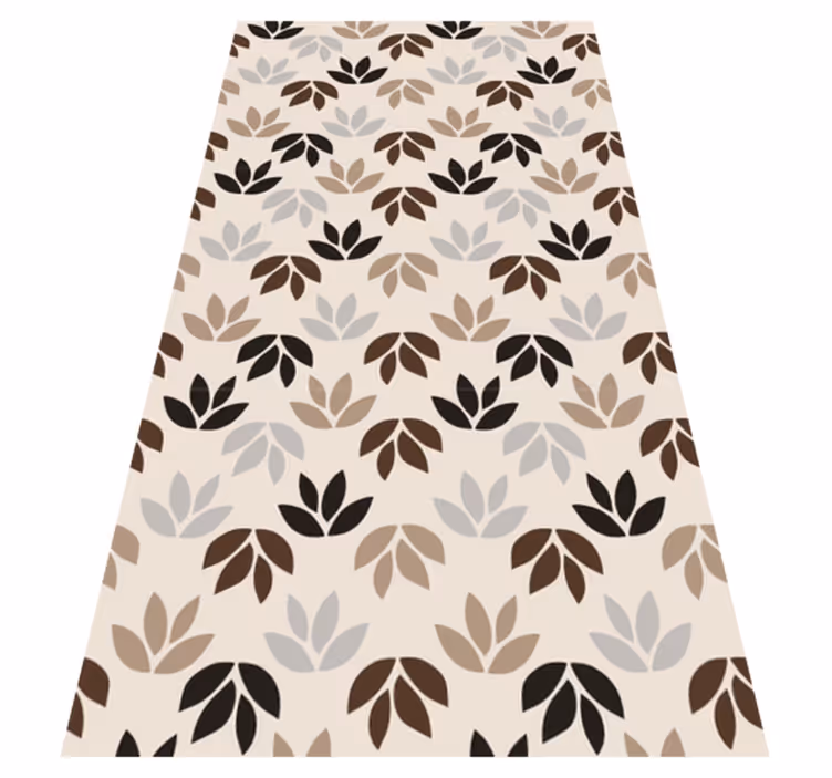 Bloemmotief thema vinyl tapijt bloemen en planten - TenStickers