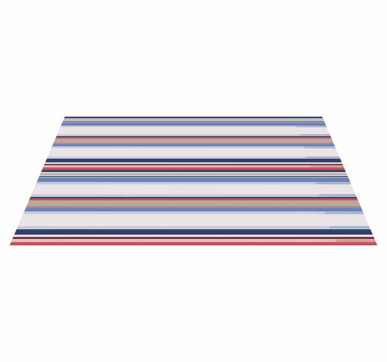 Moderne blauwe tinten vinyl tapijt strepen - TenStickers