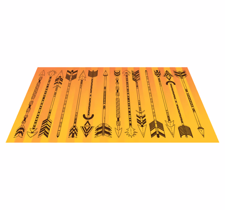 Tribale pijlpatroon vinyl tapijt etnisch - TenStickers