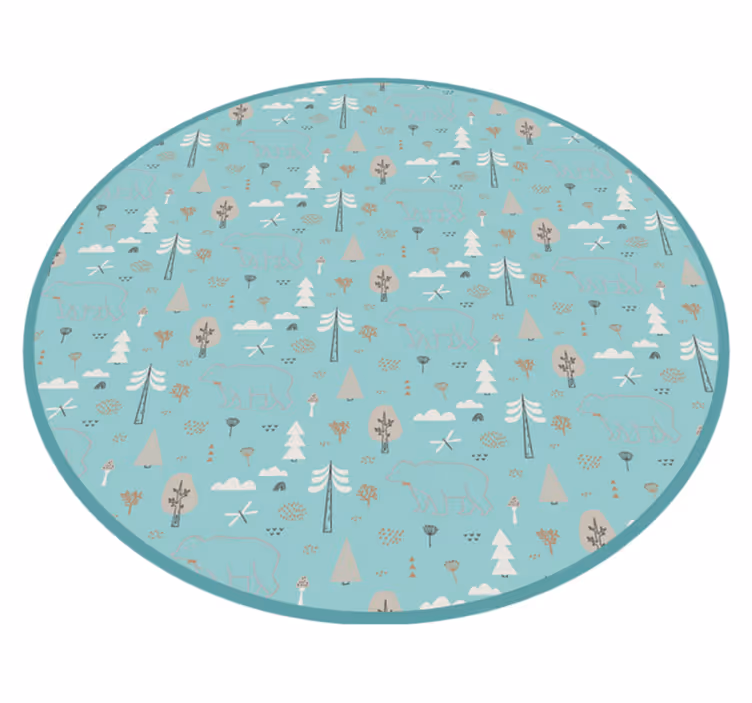 Bosdier scène vinyl tapijt baby - TenStickers